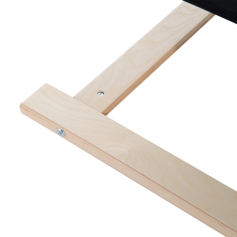 HOMCOM® Fotel Wypoczynkowy Krzesło Relaksacyjne Nakładka Czarny