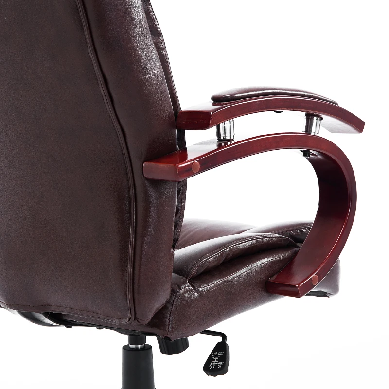 HOMCOM FOTEL BIUROWY KRZESŁO SZEFA brązowy