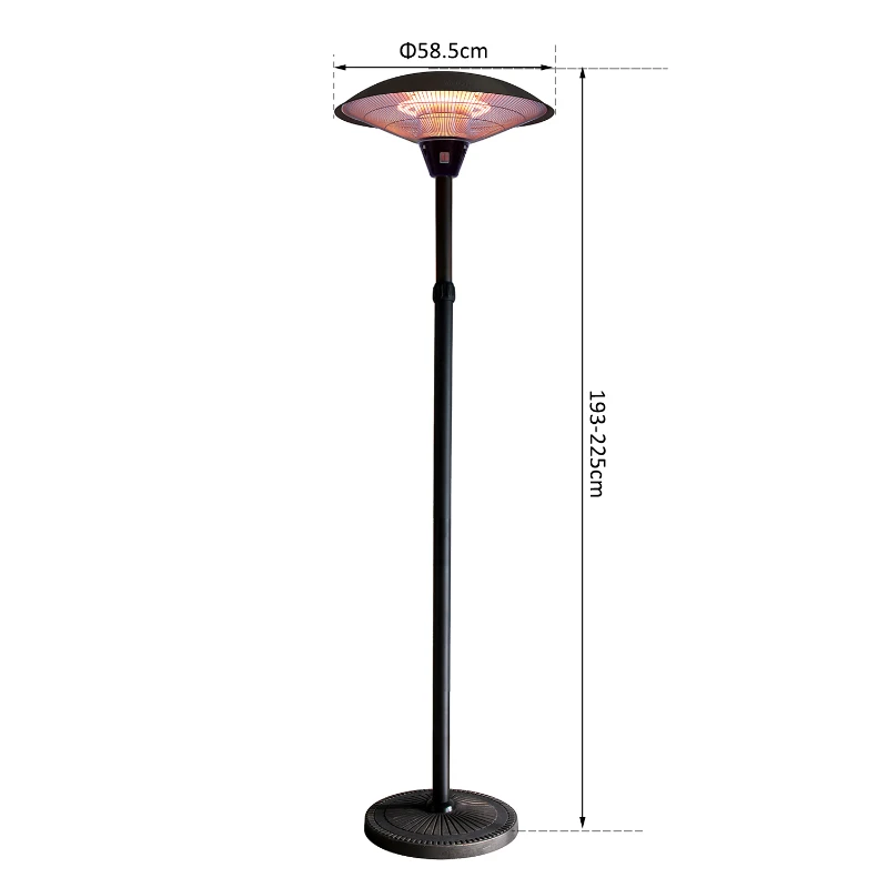 Outsunny PROMIENNIK PARASOL GRZEWCZY 2100W ELEKTRYCZNY