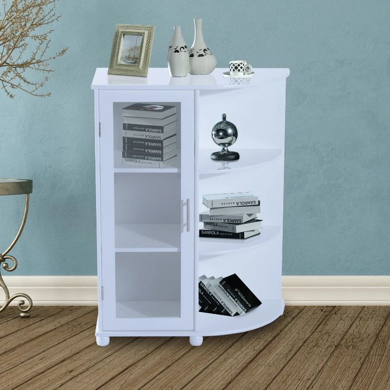 HOMCOM SZAFKA ŁAZIENKOWA STOJĄCA NAROŻNA biała