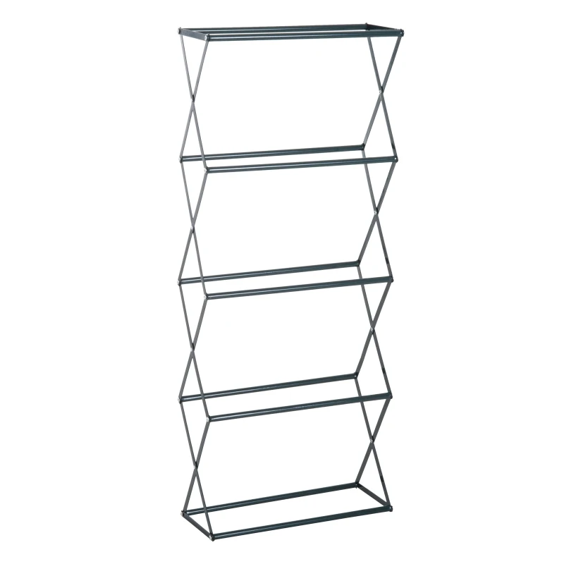 HOMCOM® STOJAK NA SKRZYNKI NA KWIATY Metal Terakota