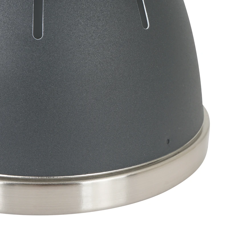 HOMCOM® ZESTAW 3 LAMP SUFITOWYCH WISZĄCYCH E27 40W METAL czarny ∅13 x W16 cm