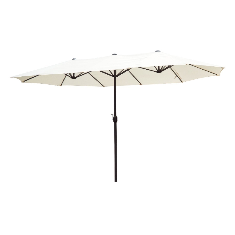 Outsunny PARASOL PRZECIWSŁONECZNY PODWÓJNY 460x270CM kremowy