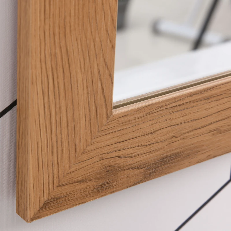 Lustro łazienkowe lustro ścienne lustro do łazienki z szyną w stylu industrialnym metal