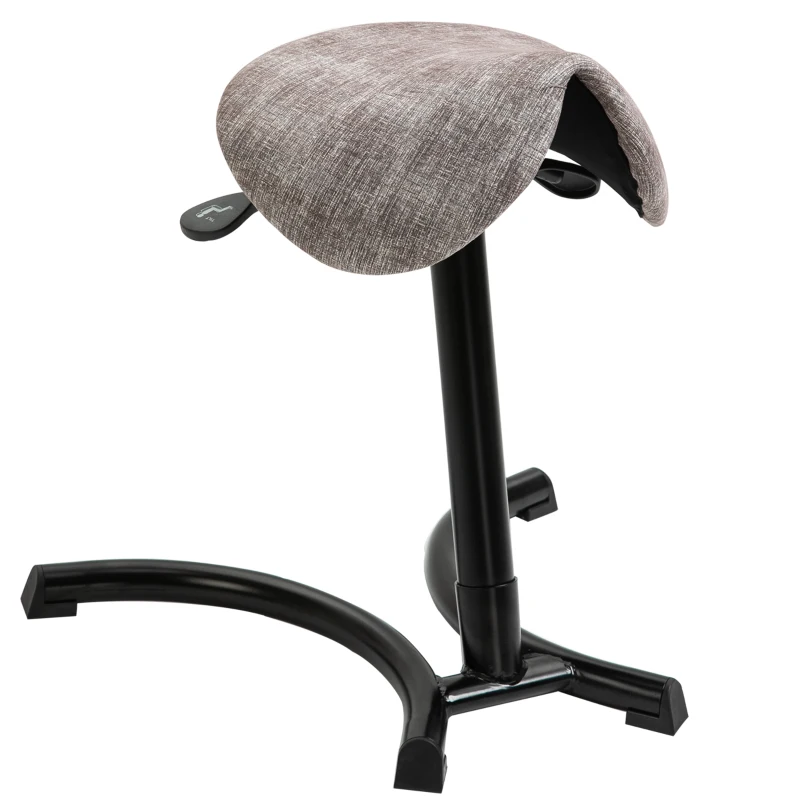 Podpora do stania Stołek do podpierania się Stołek siodłowy z funkcją pochylania z regulacją wysokości khaki