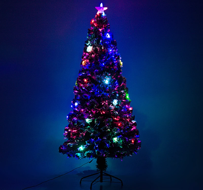 HOMCOM CHOINKA SZTUCZNA ŚNIEG 180 CM LED