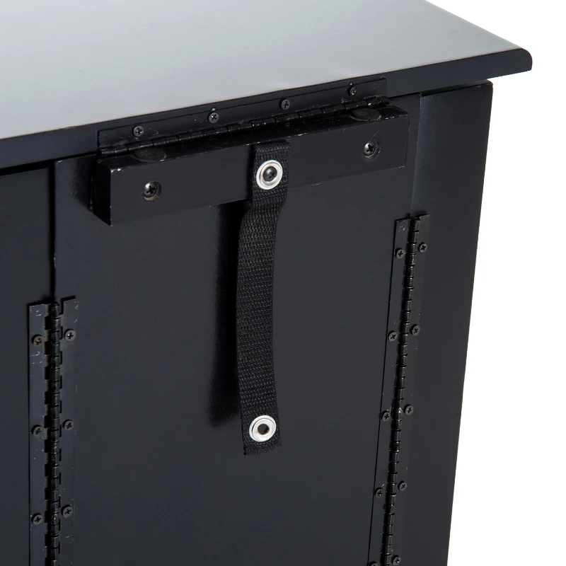 HOMCOM SZAFKA NA BIŻUTERIĘ SZKATUŁKA Z LUSTREM czarna