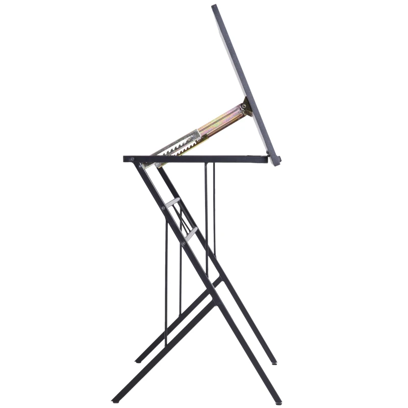 Vinsetto® STOLIK NA LAPTOP ODCHYLANY BIURKO DZIECIĘCE Z REGULACJĄ WYSOKOŚCI czarny 90 x 50 x (76–91) cm