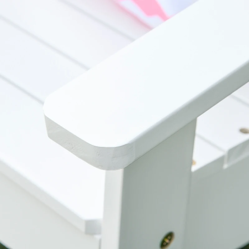 Krzesło ogrodowe w amerykańskim stylu dzieci leżak ogrodowy krzesło balkonowe z drewna biały