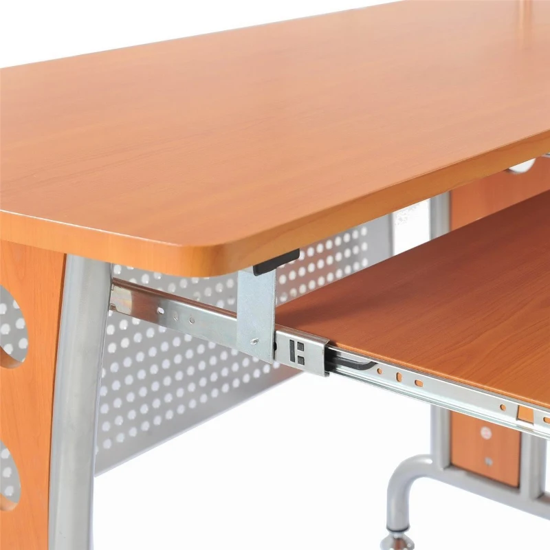 HOMCOM BIURKO NAROŻNE KOMPUTEROWE jasny brąz