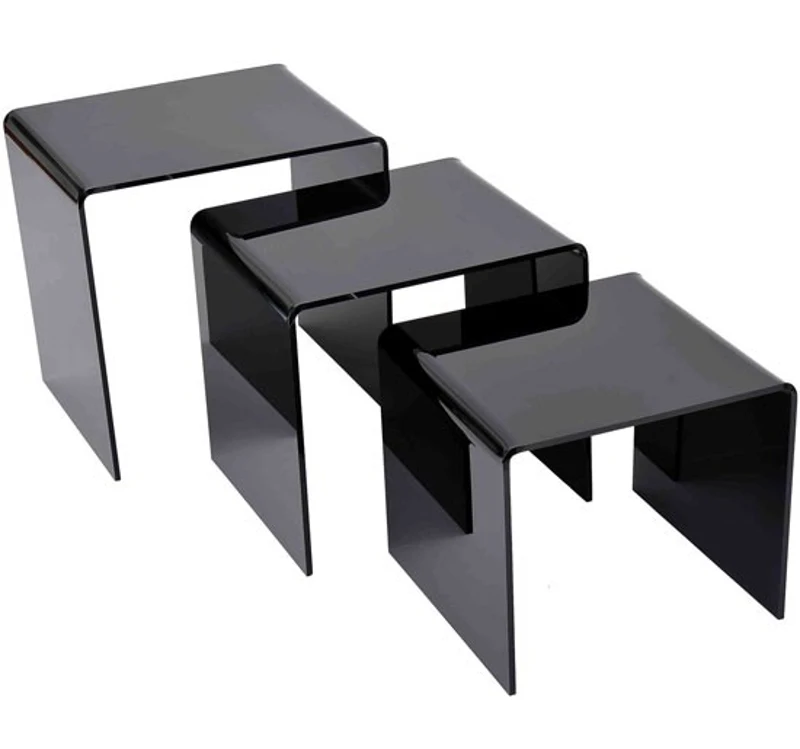 HOMCOM STOLIK KAWOWY AKRYL 3-częściowy