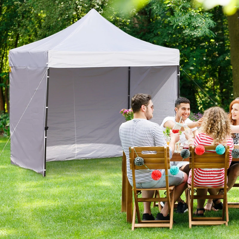 Pawilon Składany Namiot Ogrodowy 4 Ściany Regulacja Wysokości Oxford Outsunny