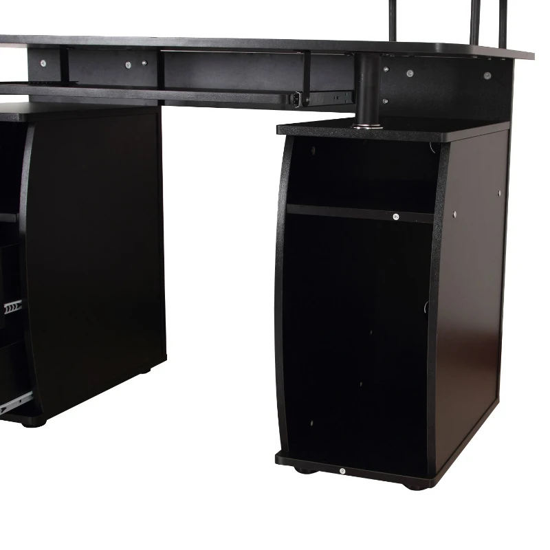 HOMCOM BIURKO KOMPUTEROWE BIUROWE czarne