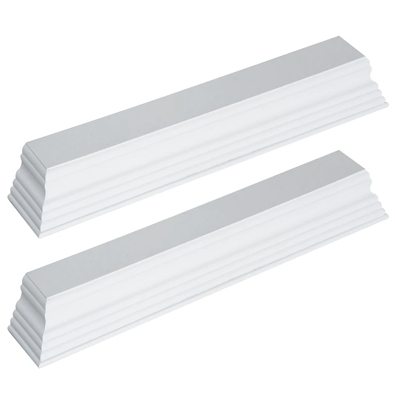 HOMCOM PÓŁKI ŚCIENNE WISZĄCE BIAŁE ZESTAW