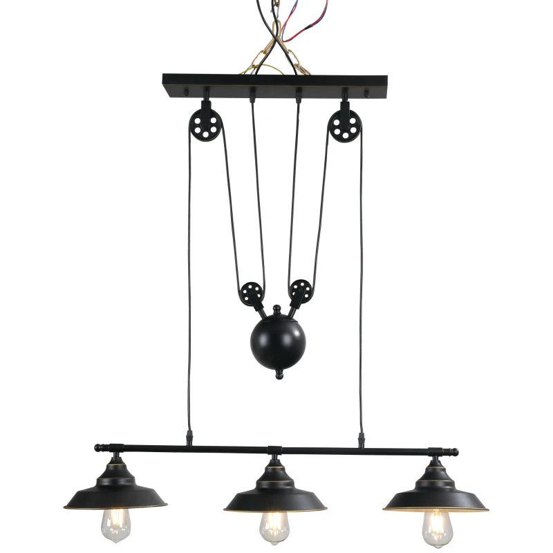 Lampa sufitowa Lampa wisząca industrialna vintage czarna