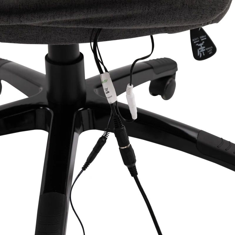 Fotel do masażu fotel biurowy fotel gamingowy krzesło obrotowe krzesło biurowe z masażem czarny