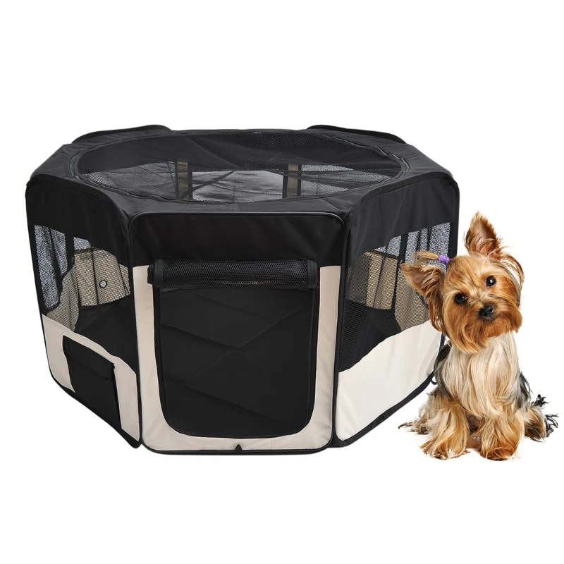 PawHut® Kojec Zagroda Wybieg dla Szczeniąt Królików Zajęcy Zwierząt Składany