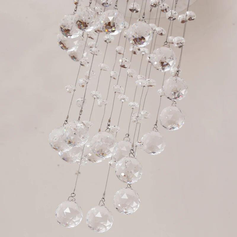 HOMCOM® LAMPA SUFITOWA WISZĄCA ŻYRANDOL kryształowy