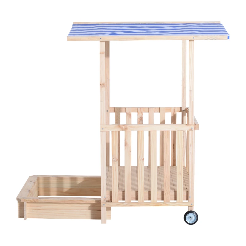 HOMCOM PIASKOWNICA DOMEK PLAC ZABAW z dachem