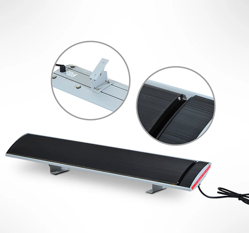 Outsunny GRZEJNIK ELEKTRYCZNY PROMIENNIKOWY 1500 W czarny