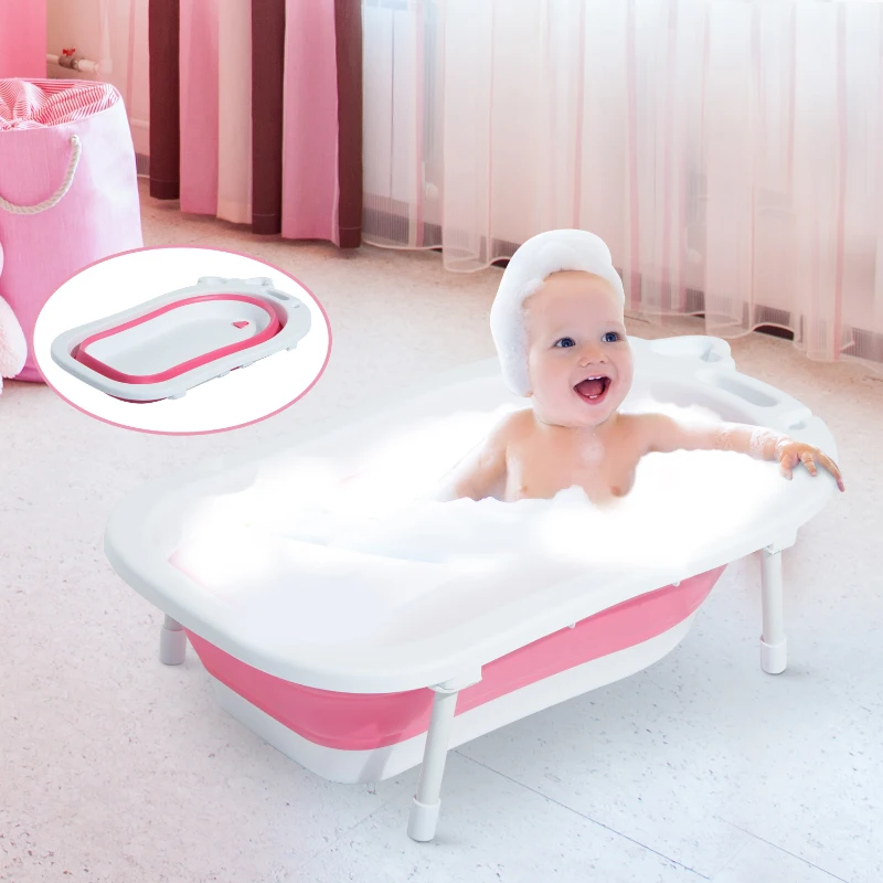 HOMCOM WANNA DLA DZIECI SKŁADANA WANIENKA TURYSTYCZNA czerwona