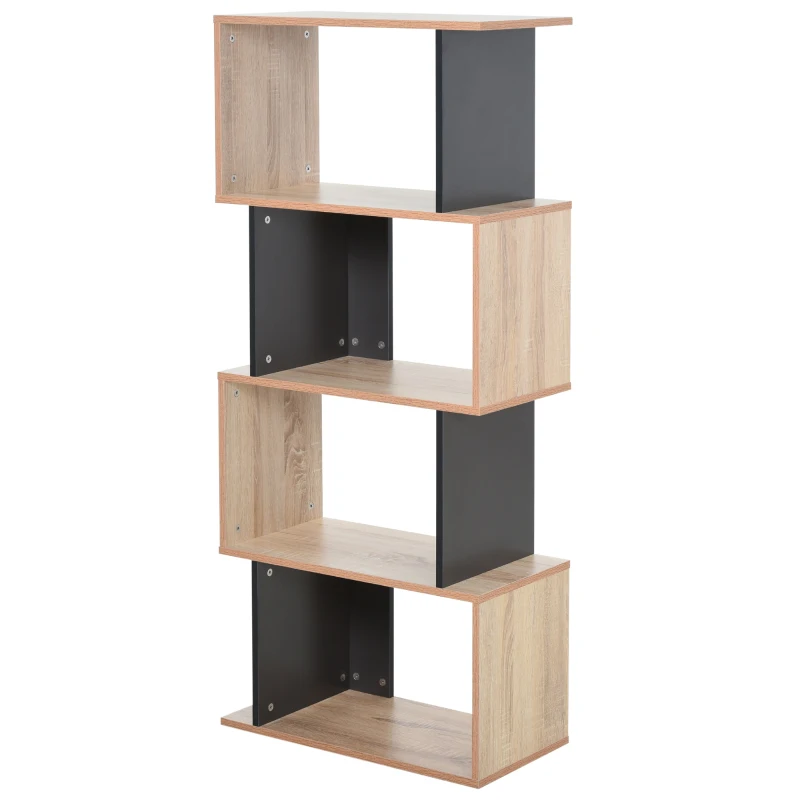 Regał na książki Regał Regał do salonu Regał na zabawki z 4 pojemnymi kostkami