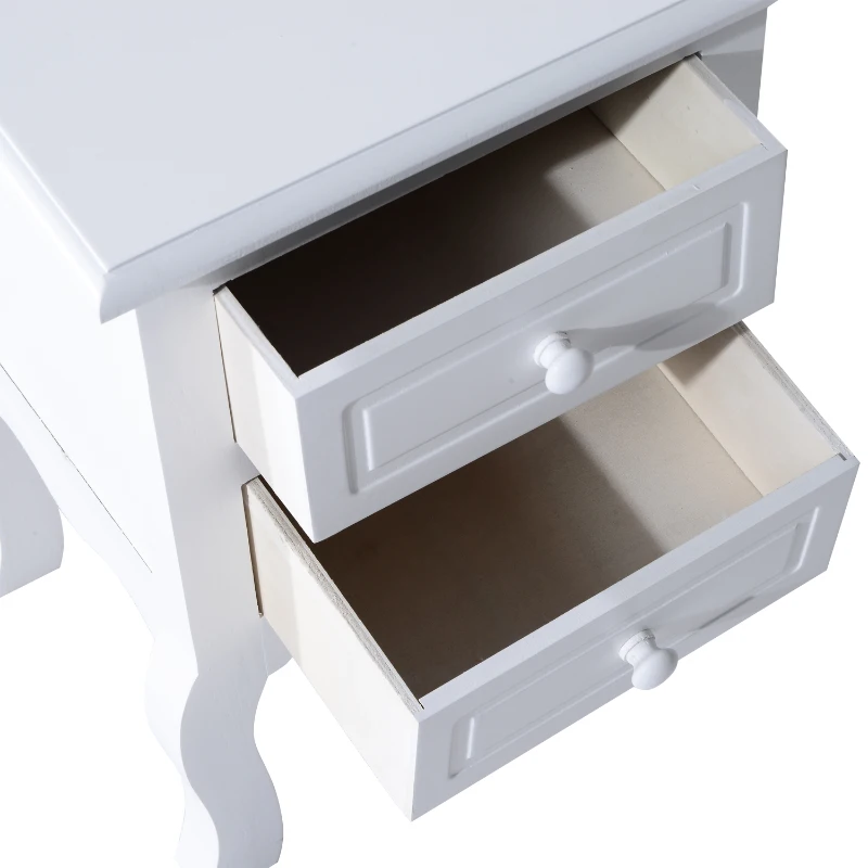 HOMCOM SZAFKA STOLIK NOCNY KONSOLA biała