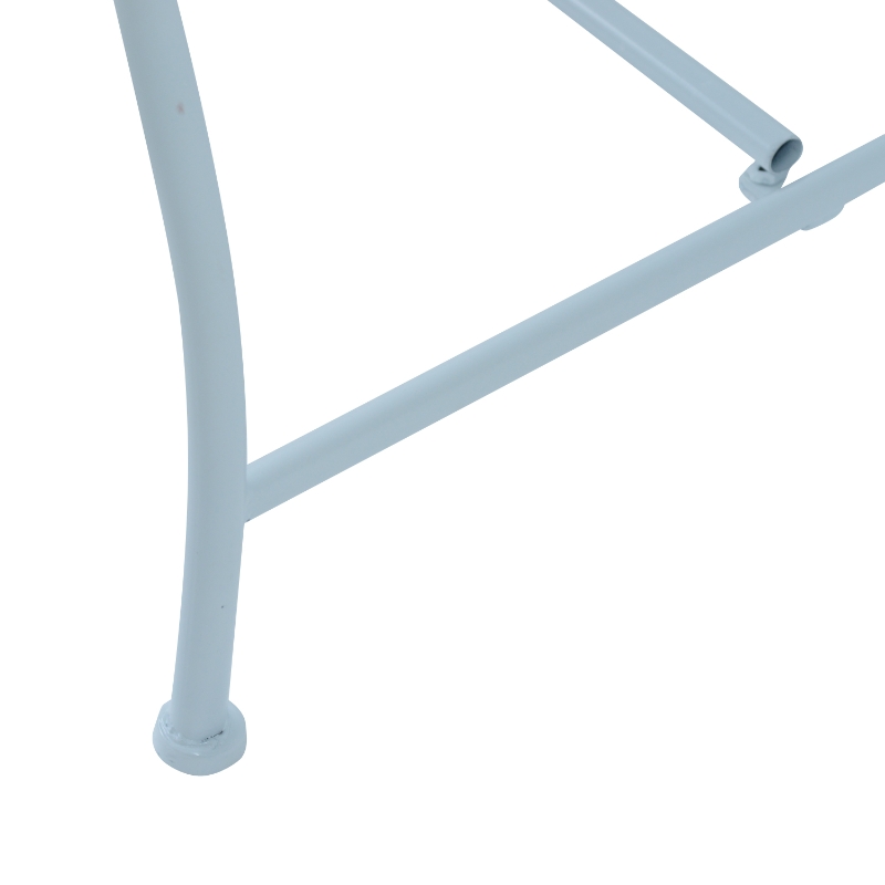 Outsunny ŁAWKA OGRODOWA 2-OSOBOWA METAL biała