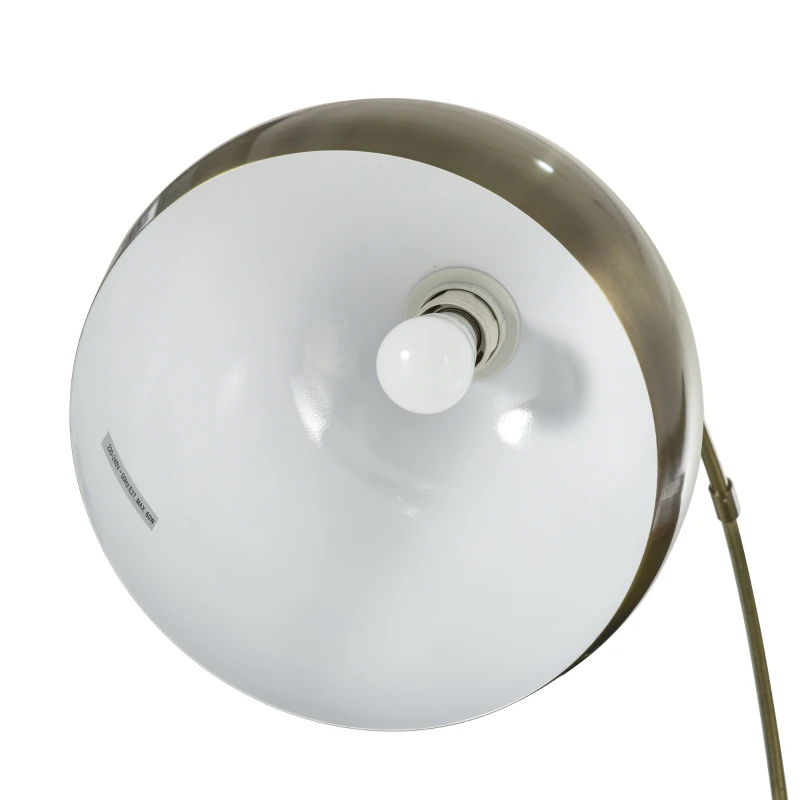 Lampa łukowa z regulowanym kloszem E27 lampa podłogowa łukowa podstawa z marmuru metal