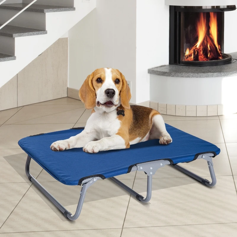 PawHut LEGOWISKO DLA PSA KOTA LEŻANKA SKŁADANE niebieska