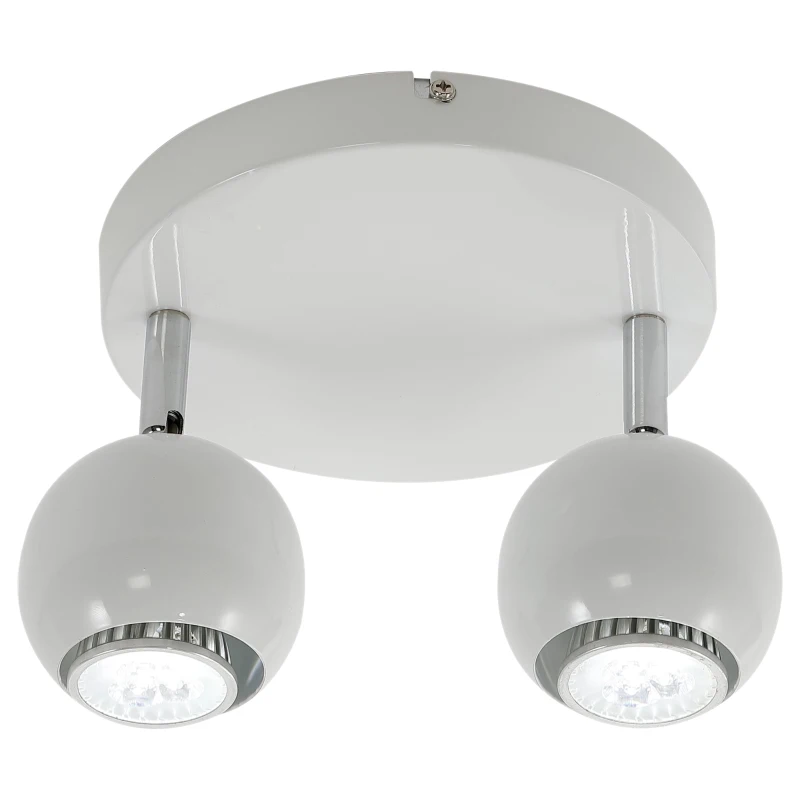 HOMCOM® LAMPA SUFITOWA OŚWIETLENIE 2 x GU10 biała