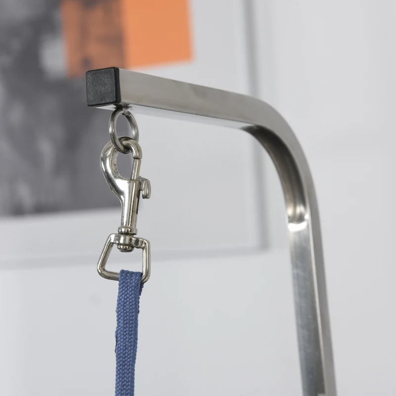 Stół trymerski, stół do pielęgnacji zwierząt, stół do strzyżenia, stół groomerski dla psów, składany, czarny