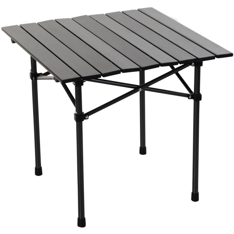 Outsunny® Meble Kempingowe 5-Częściowe Stół + 4 Krzesła Torba Transportowa Stal Oxford