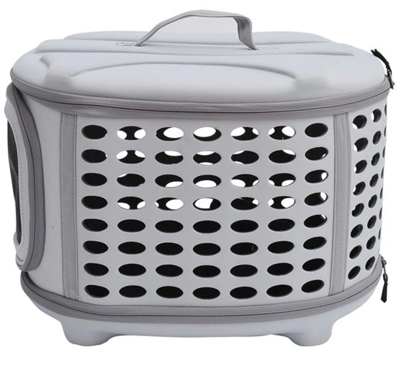 PawHut TRANSPORTER KLATKA DLA PSA KOTA szary