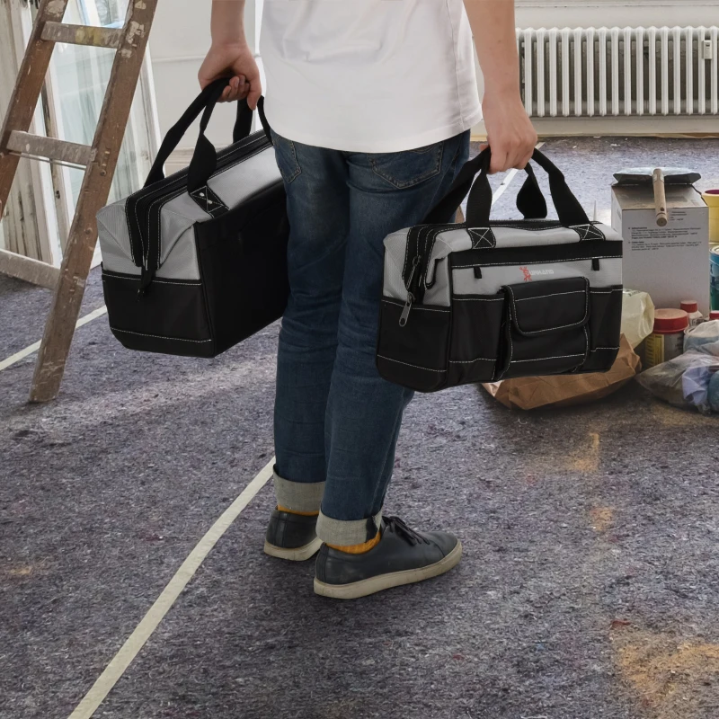 Wózek narzędziowy pusty Zestaw toreb narzędziowych na kółkach 3 rozmiary tkanina Oxford