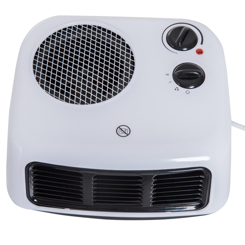 HOMCOM® TERMOWENTYLATOR GRZEJNIK ELEKTRYCZNY CIEPŁO 1000W/2000W biały