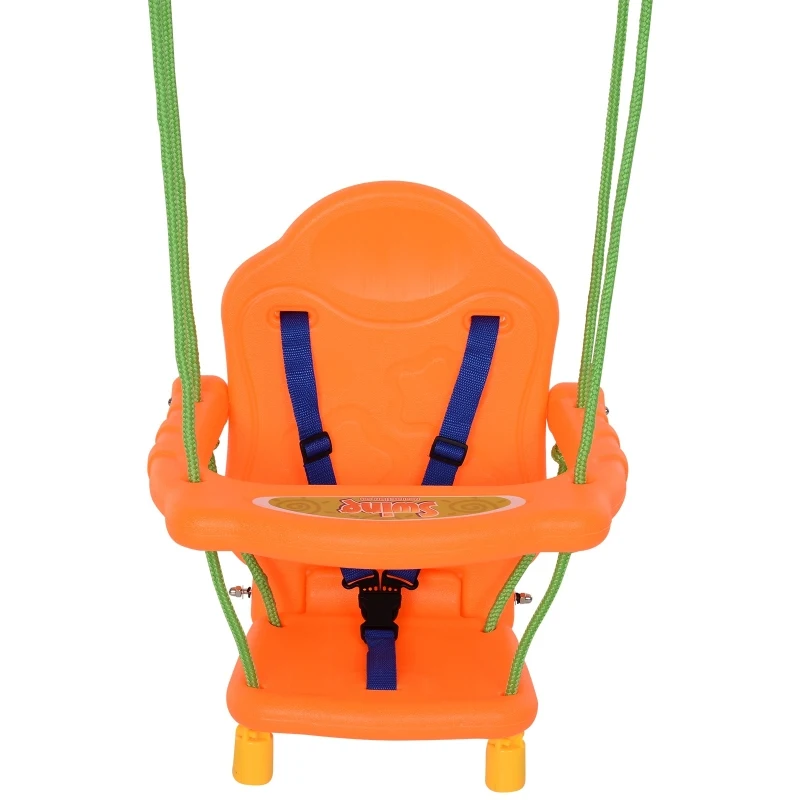 HOMCOM® Huśtawka Dla Dzieci Pas Bezpieczeństwa Bujaczek Od 1 roku Życia PP PE