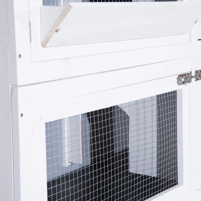 PawHut KLATKA DLA KRÓLIKÓW 2 POZIOMY KRÓLIKARNIA