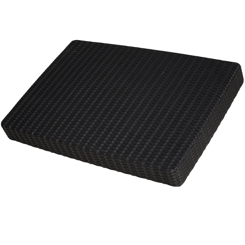 Outsunny® 4-częściowy Zestaw Mebli Ogrodowych Fotele Sofa Poduszki Stolik ze Schowkiem