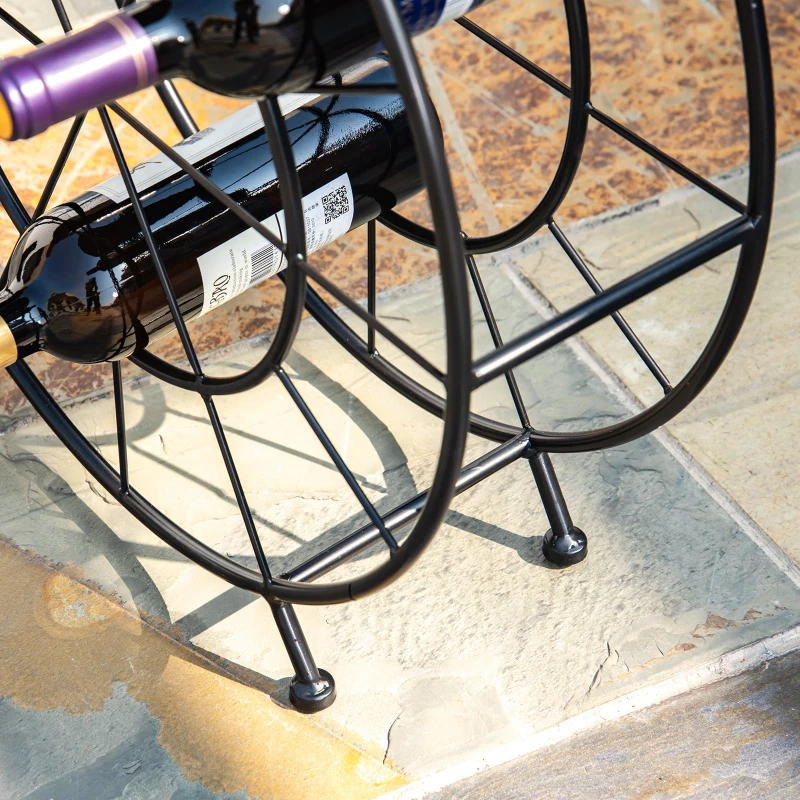 Regał na wino, stojak na wino, regał na butelki, półka na wino, stojak ozdobny na 18 butelek, metal