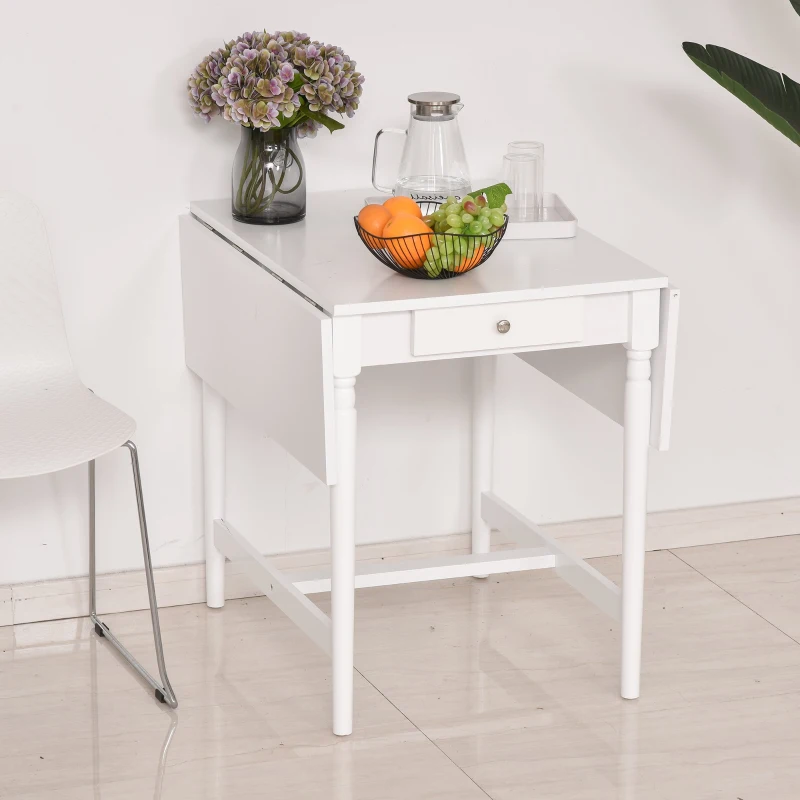 Rozkładany stół do jadalni Składany stół wielofunkcyjny 2 składane blaty boczne