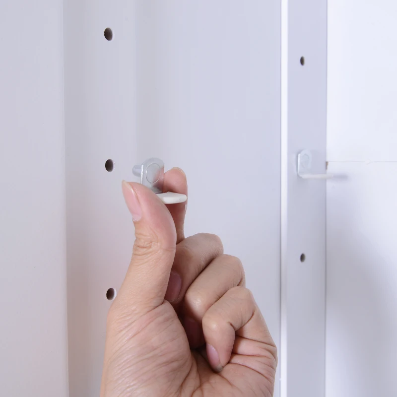 HOMCOM® SZAFKA KUCHENNA KREDENS KOMODA Z BLATEM ROBOCZYM biała MDF płyta wiórowa 101 x 39 x 180 cm