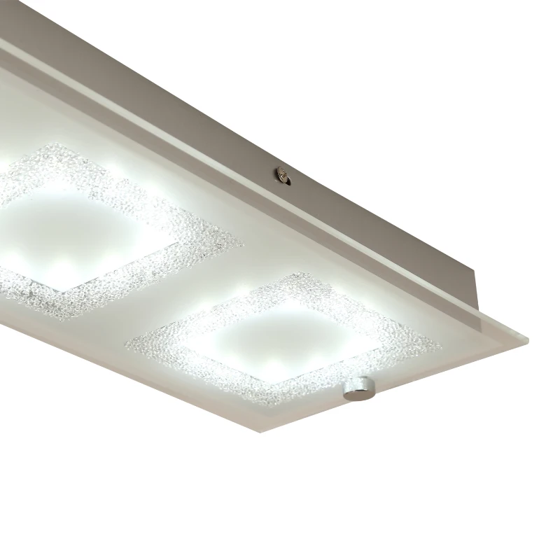 HOMCOM LED LAMPA SUFITOWA 3-PUNKTOWA 18 W srebrna