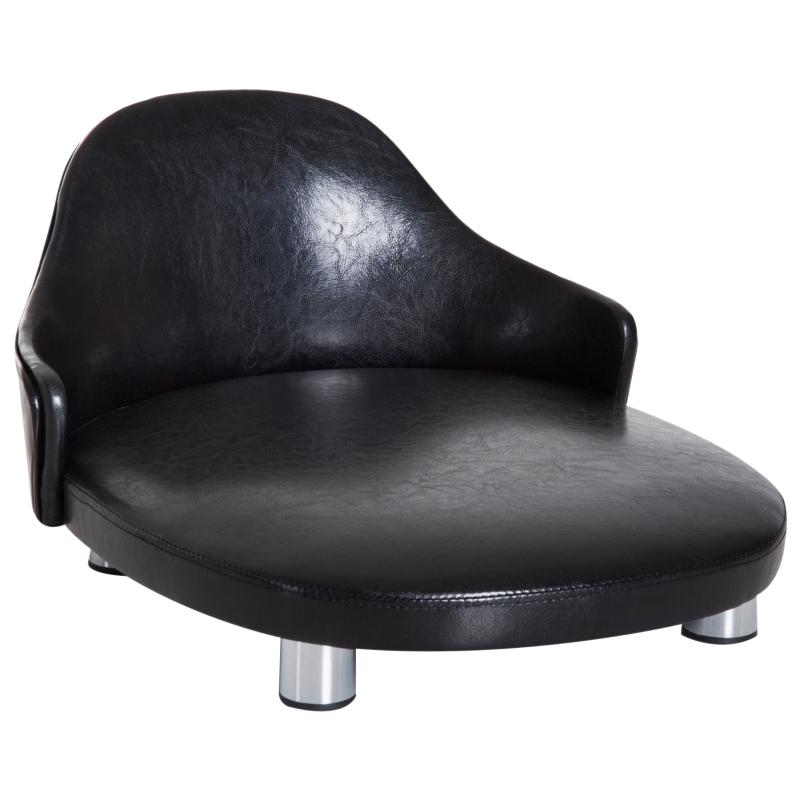 PawHut® SOFA ŁÓŻKO DLA ZWIERZĄT DOMOWYCH ŁÓŻKO METALOWE NOGI czarna