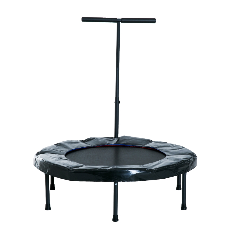 HOMCOM TRAMPOLINA FITNESS OGRODOWA Z UCHWYTEM czarna