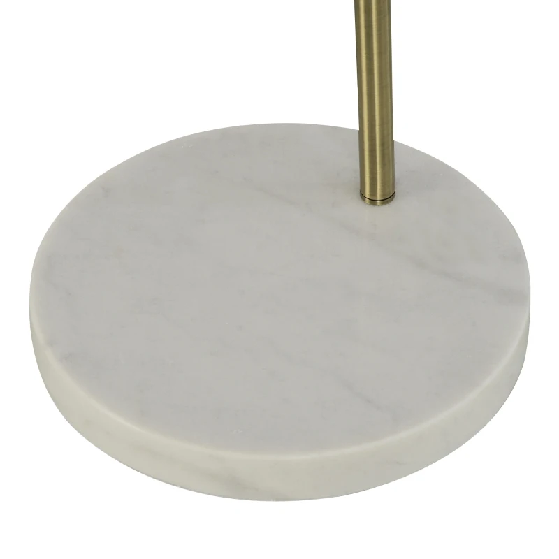 Lampa łukowa z regulowanym kloszem E27 lampa podłogowa łukowa podstawa z marmuru metal