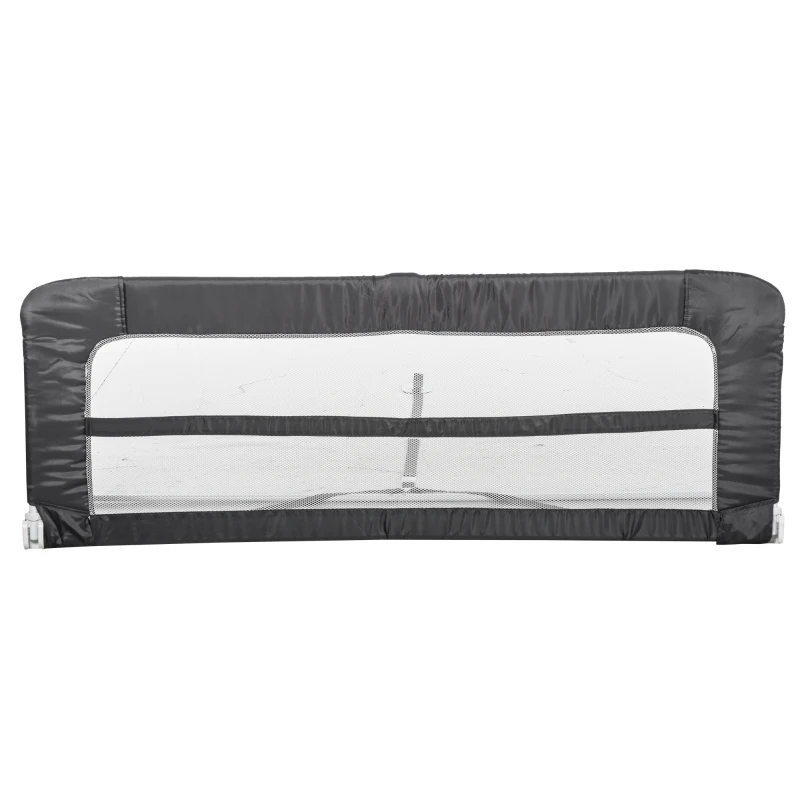 Barierka do łóżka 150 cm barierka ochronna na łóżko zabezpieczenie przed wypadnięciem dla małych dzieci składana szara