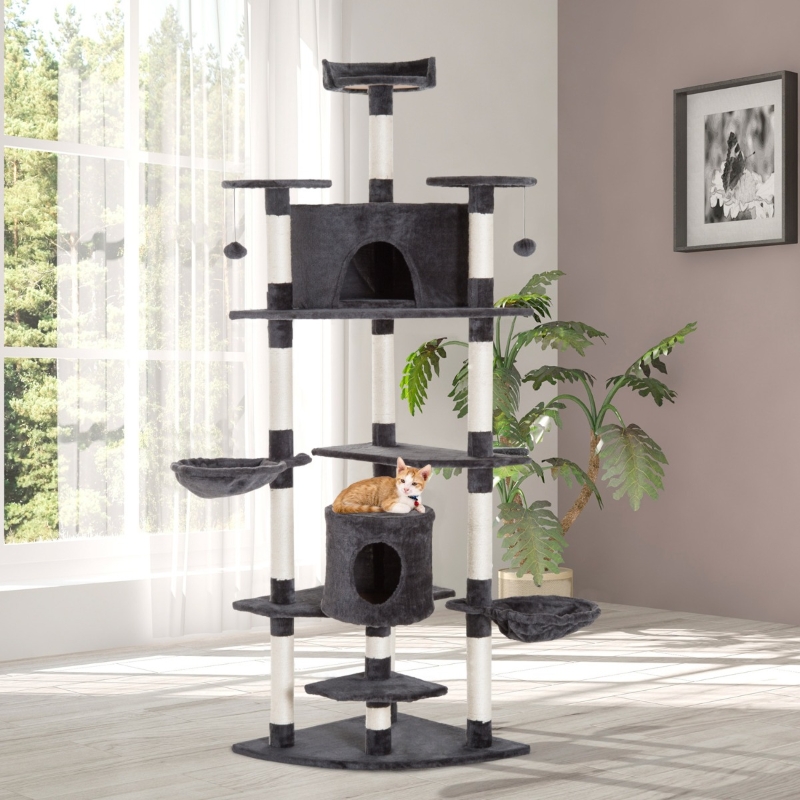PawHut DRAPAK DLA KOTA DOMEK legowisko 200 cm