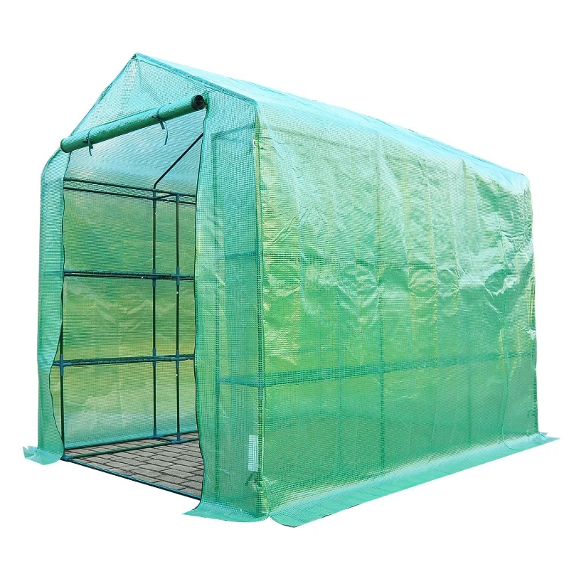 Outsunny SZKLARNIA TUNEL OGRODOWY PÓŁKI