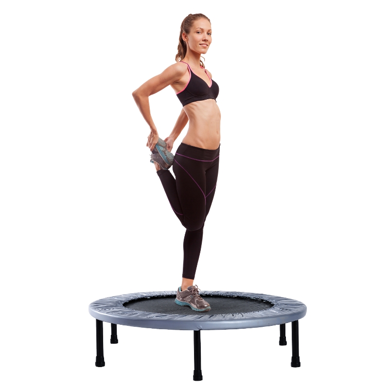 HOMCOM MINI TRAMPOLINA FITNESS DO ĆWICZEŃ DOMOWA szara